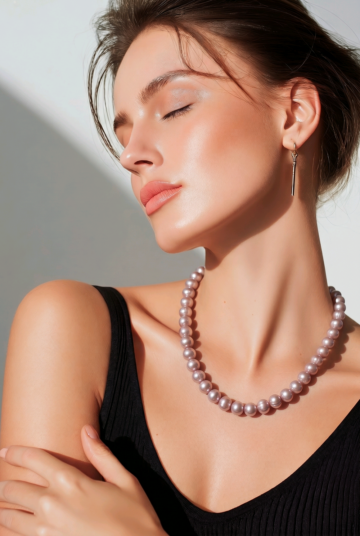 Blush-Pink Pearl Necklace