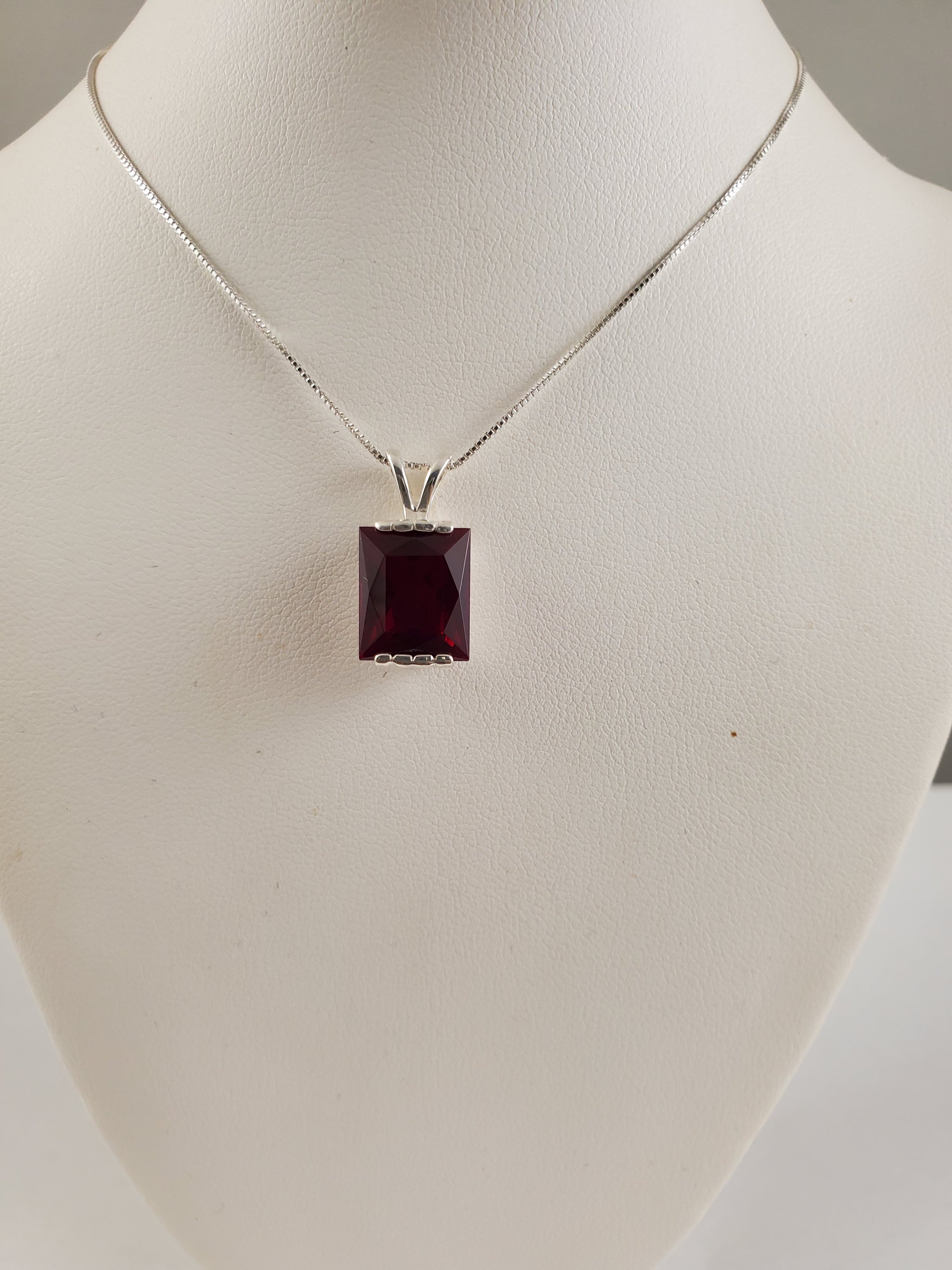 Lab-Created Ruby Pendant