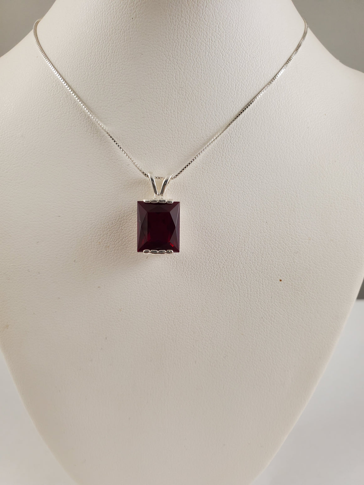 Lab-Created Ruby Pendant