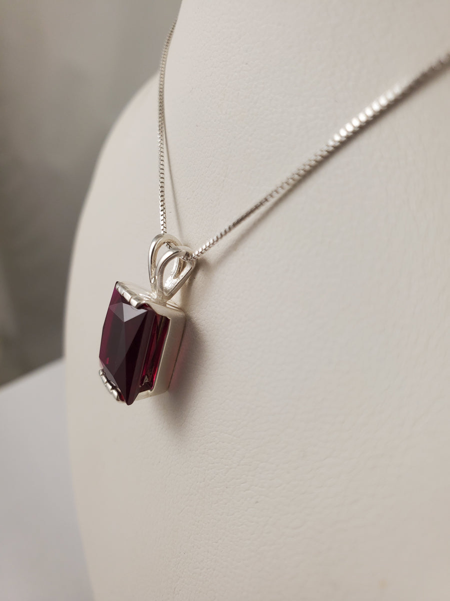 Lab-Created Ruby Pendant