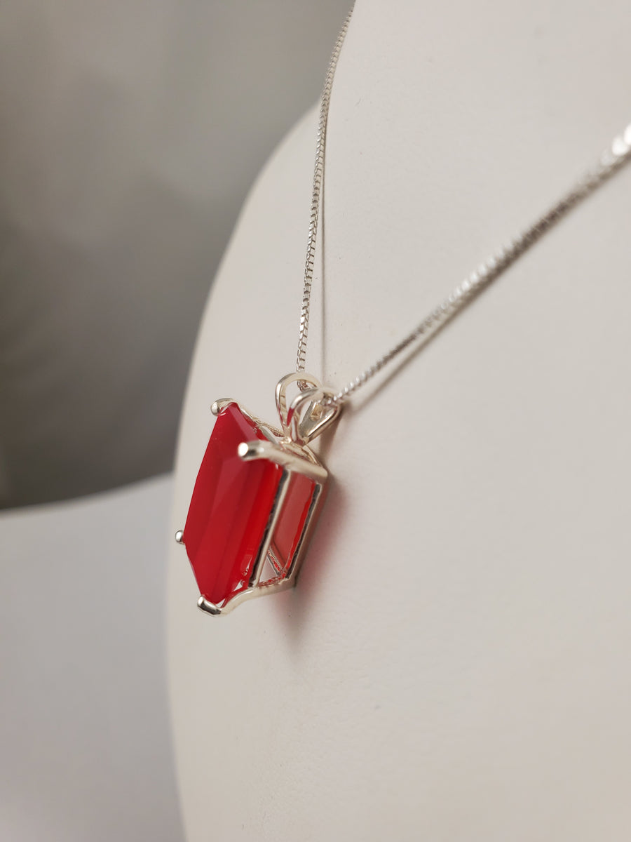 Red Chalcedony Pendant