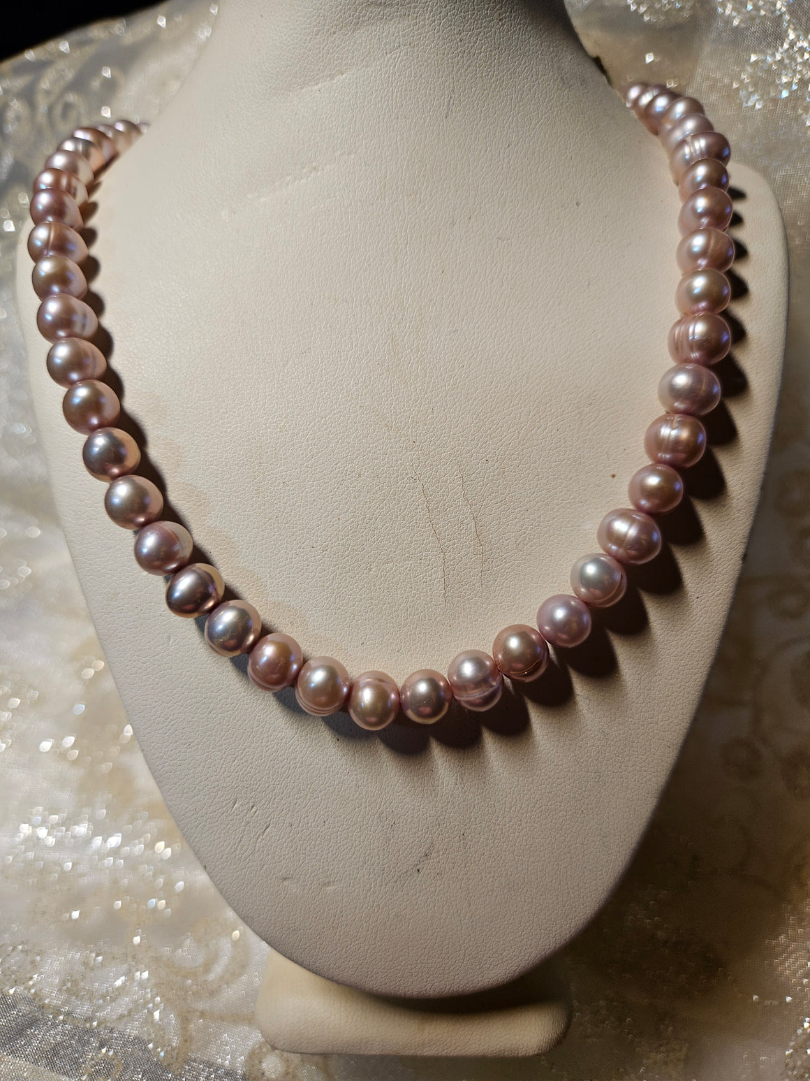 Blush-Pink Pearl Necklace