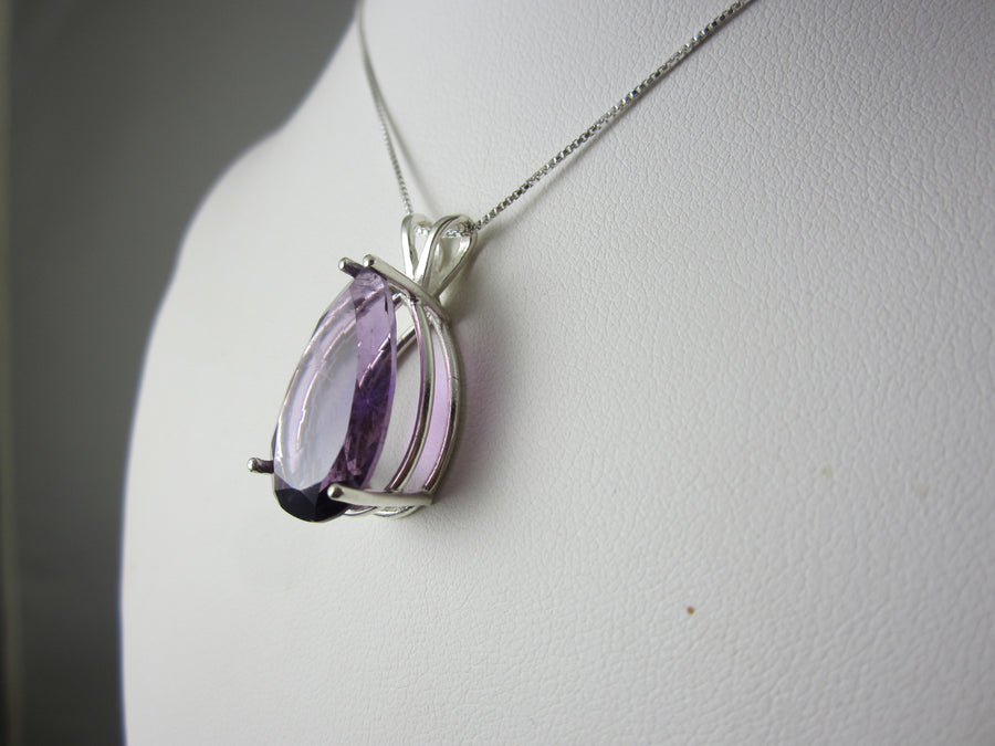 Amethyst Pendant – Pear Shaped