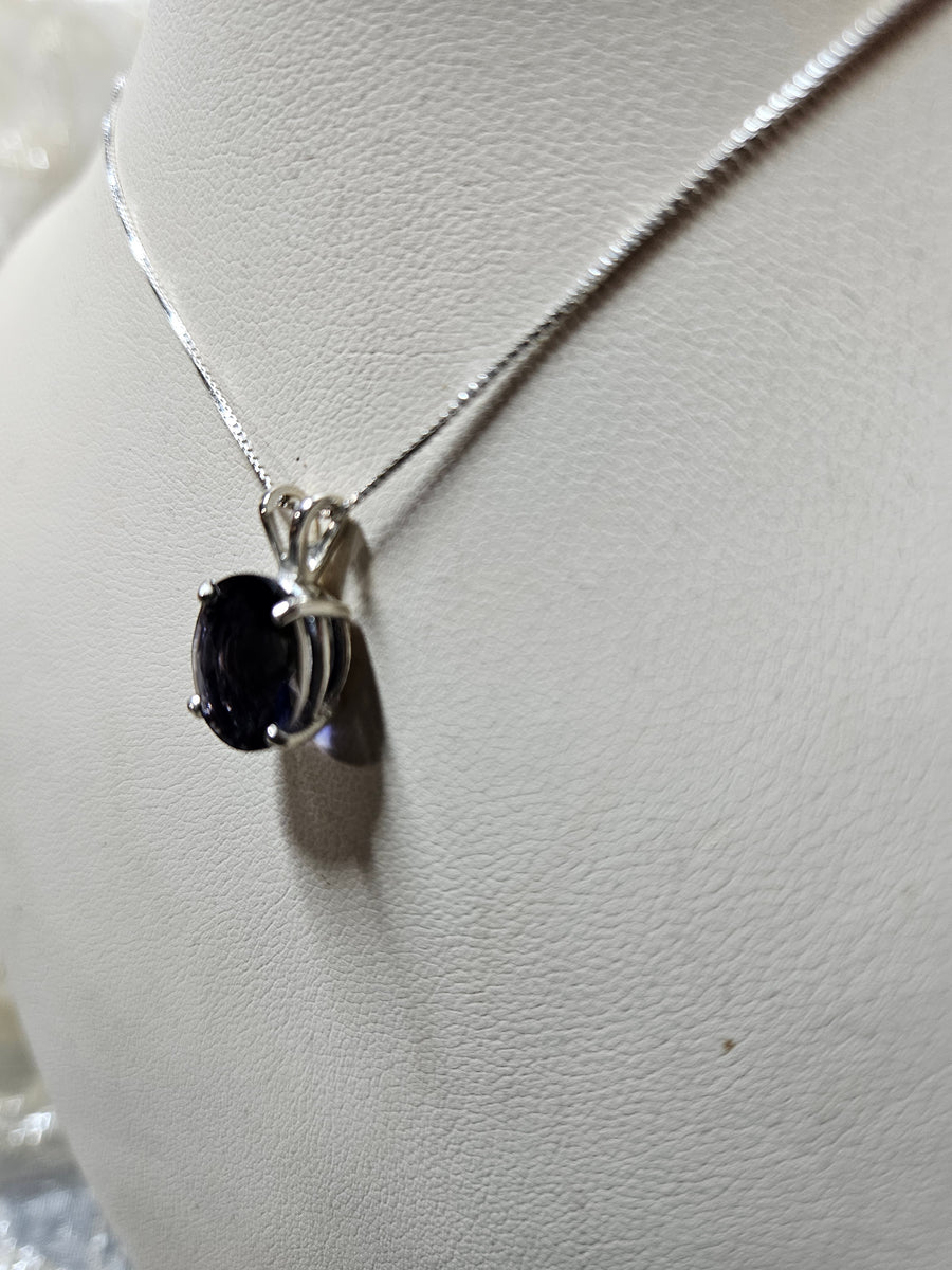 Iolite Oval Pendant