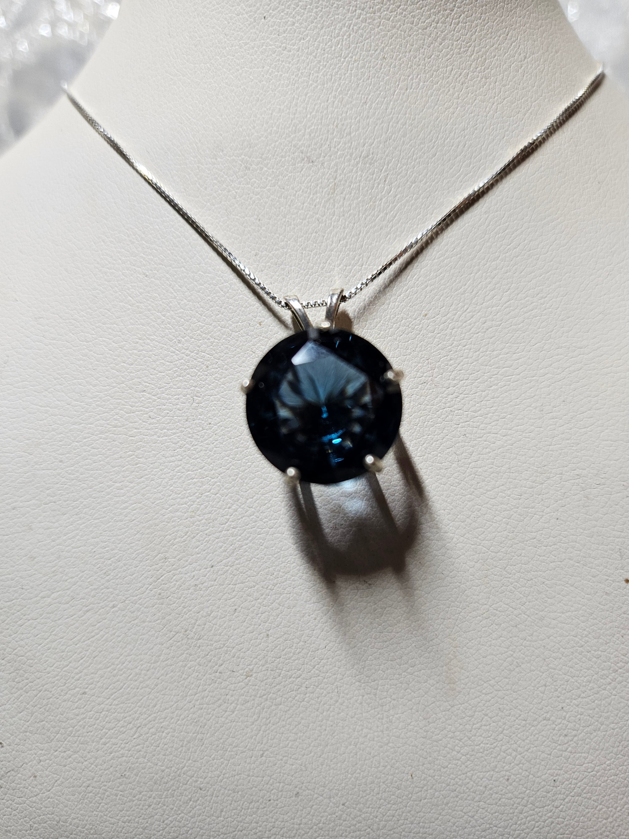 Marine Blue Spinel Pendant