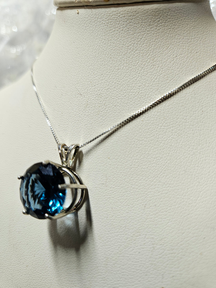 Marine Blue Spinel Pendant