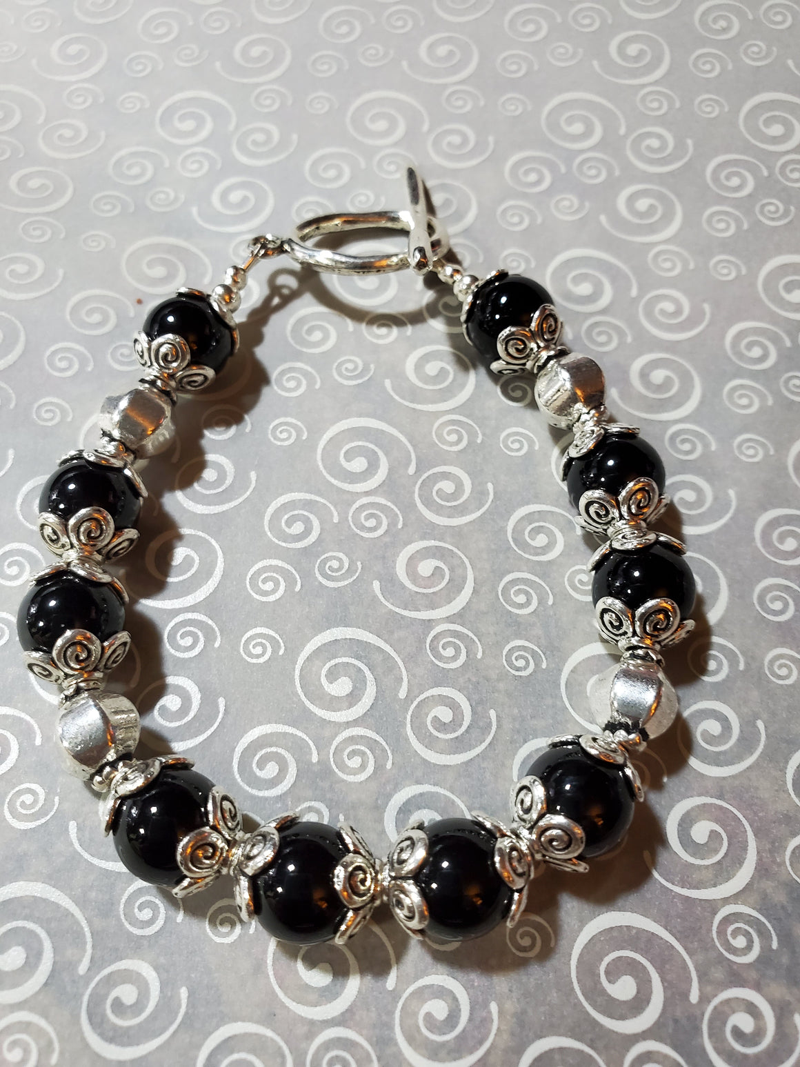 Black Onyx Gemstone Bracelet