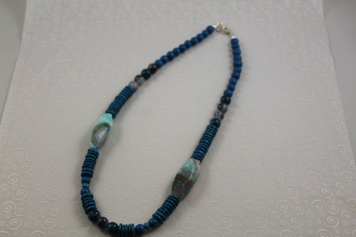 Blue Gemstone Necklace