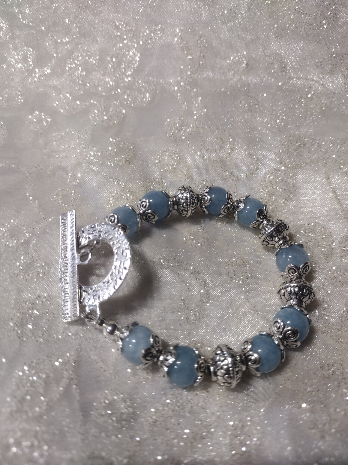Blue Quartz Gemstone Bracelet
