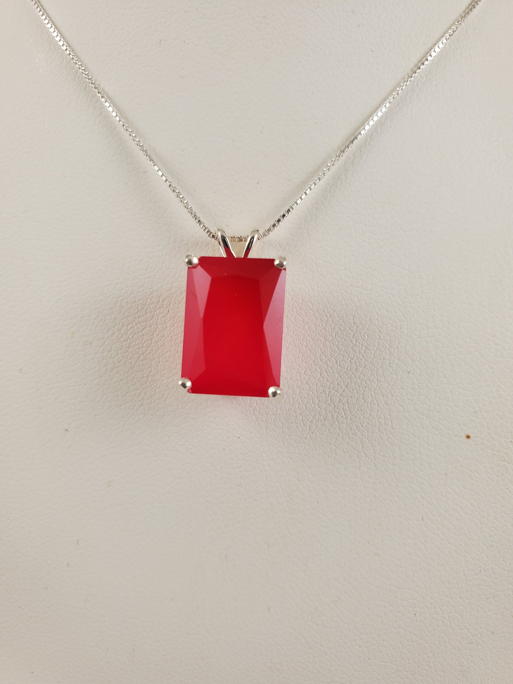 Red Chalcedony Pendant