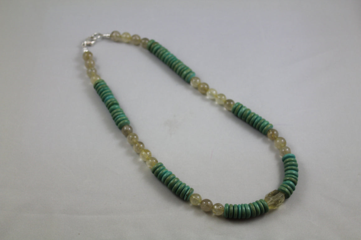 Yellow Quartz Necklace