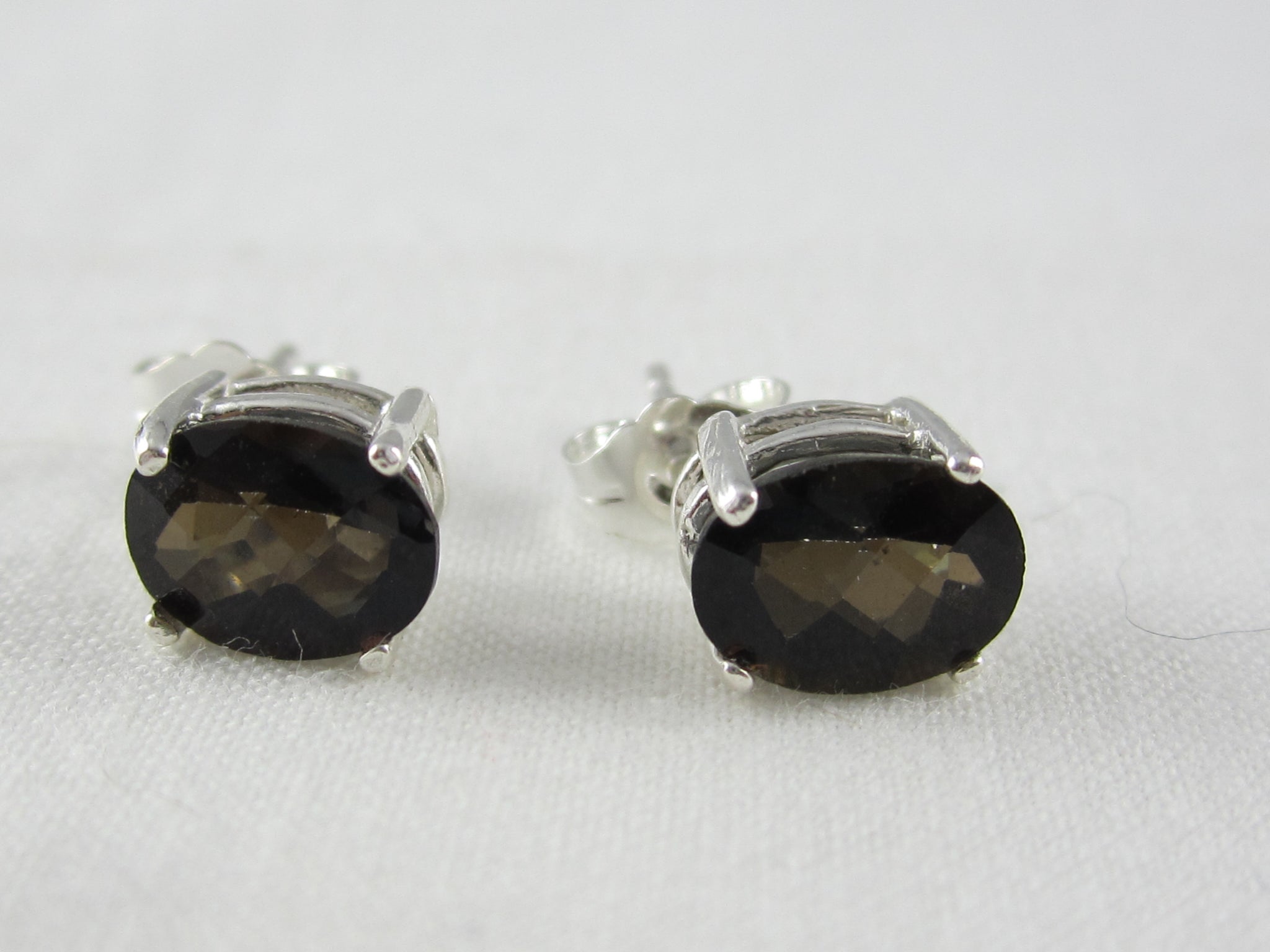 Black Mystic Topaz Stud Earrings